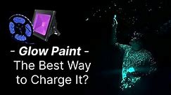 What are the best lights to charge the glow in the dark paint in a Night Sky Mural