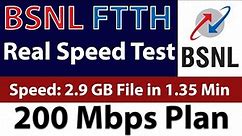 BSNL Fiber | 200 Mbps Plan | Real Speed Test | UP