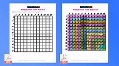 Free Multiplication Chart Printable — Times Table Chart Practice — Mashup Math