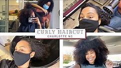 MY FIRST NATURAL HAIR SALON VISIT IN CHARLOTTE NC!| CURLY CUT