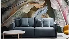 Custom Mural Wallpaper Nordic Light Luxury 3D Feather Geometric Fresco Living Room Sofa Bedroom Backdrop Wall Mural