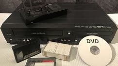 VHS "C-format" transfer to DVD using combo recorder