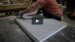 How to Make a Upright Cast Concrete Countertop, Hand Tooled Concrete Finishes, from Rustic to Modern