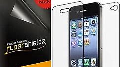 Supershieldz High Definition Clear Screen Protector Shield Designed for iPhone 4 4S (3 Front and 3 Back)