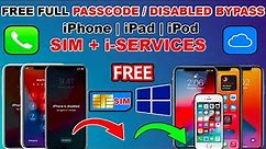 FREE Passcode Bypass With Sim | Unlock Passcode/Disabled iPhone/iPad iOS 12/14 | Checkra1n Jailbreak