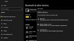 How to connect to a Bluetooth device | turn on and off Bluetooth on Windows 10