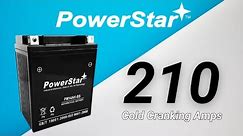 YTX14AH-BS 12V 14AH 210CCA Motorcycle Battery By PowerStar With 2 Year Full Replacement Warranty!