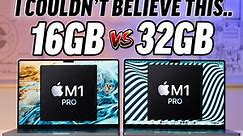 【苹果测评】16GB vs 32GB RAM M1 Pro MacBook - 多任务内存测试