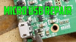 How to repair a Micro USB port