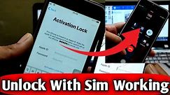 iPhone 6s - X iCloud Bypass With Sim Working Any iOS | iPhone 6s iCloud Bypass With Signal 100% Free