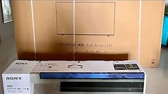 Sony TV X90L 75 inches with Sony A5000 Sound bar - Unboxing and Installation