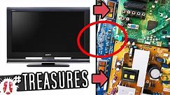 What Can You Find & Reuse Inside A Computer LCD Monitor Or LCD TV Screen / HOW TO Recover Parts