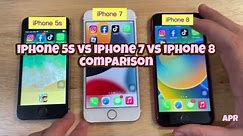 iPhone 5s vs iPhone 7 vs iPhone 8 Comparison