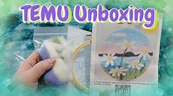 Temu Unboxing/Needle Felted Wool Painting Kit #temuunboxing #crafts #needlefelting #woolart #kits