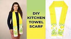 How to make a Kitchen Towel Scarf (DIY Kitchen Boa)