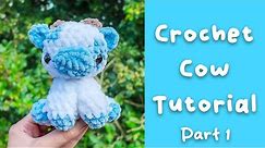 Crochet Cow Tutorial - Free Crochet Pattern Amigurumi How To Part 1