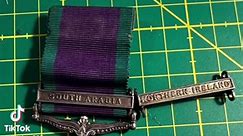 South Arabia and Northern Ireland General Service Medal (GSM)#militarytailor #medalmounting #courtmount www.lincsmila.com www.lincsmila.com/waitinglist | Lincolnshire Military Alterations