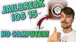 How To Jailbreak iOS 15 🔓 iOS 15 Jailbreak (NO COMPUTER)