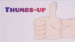 Thumbs-up drawing easy || How to draw thumbs 👍 up