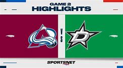 NHL Game 2 Highlights: Stars 5, Avalanche 3