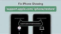 (✔️iOS 17 Supported) 🔥2024 Fix iPhone Showing "support.apple.com/iphone/restore"
