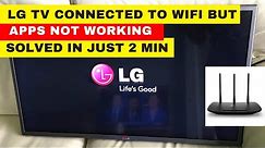 How to Fix LG Smart TV Won't Connect To Wifi Internet|| LG WebOS Smart TV Troubleshooting