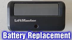 Liftmaster Garage Door Remote Battery Replacement