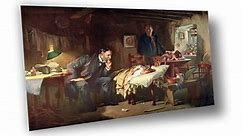 Lienzo Tela Canva Arte Medicina El Doctor Luke Fildes 70x100 - $ 1,800
