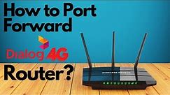 How to Port Forward Dialog 4G Router | Tozed ZLT P28