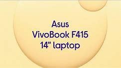 Asus VivoBook F415 14" Laptop - Intel® Pentium® Gold, 128 GB SSD, Silver - Product Overview