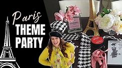 Stylish Paris Party Ideas & Decorations for your Paris theme party! | Chanel theme party