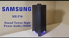 Samsung MX-T70 Sound Tower High Power 1500W Giga Party Audio