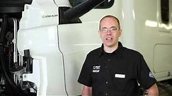 Chris Vanboom shows where to locate your serial number on your Freightliner truck