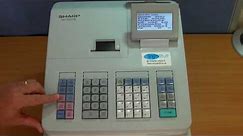 Sharp XE-A207 Cash Register 1st Use - Out The Box Set Up