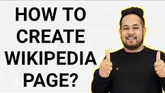 How to Create Wikipedia Page | How to Make a Wikipedia Page | How to Create Wikipedia Account 2020