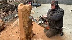 Chainsaw carving a bear ,How I make $500 per hr as a chainsaw carver