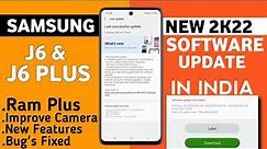 Samsung J6 /J6 Plus New Software Update🔥| Ram Plus | New Features | December Update J6 /J6 Plus