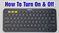 Logitech K380 Bluetooth Keyboard – How To Turn On & Off