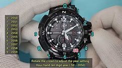 How to set time on Casio G-Shock GW-A1100 | Casio 5311