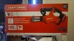 all new craftsman v20 pruning chainsaw review
