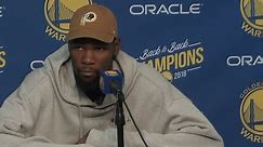 Durant on Draymond incident: 'What happened, happened'