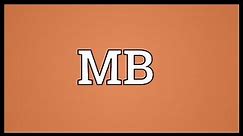 MB Meaning