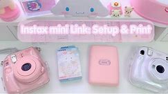 Instax Mini Link Setup + Print (Pink)