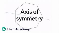 Axis of symmetry | Transformations | Geometry | Khan Academy
