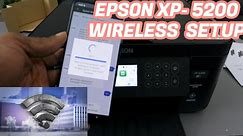 How To Do WiFi SetUp of EPSON XP 5200 Series All-In-One Printer !!