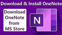 How to Download & Install Microsoft OneNote on PC/Laptop | How can I download OneNote | #OneNote