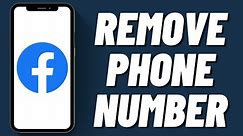 How To Remove Phone Number From Facebook (2023)