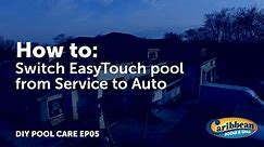 How to turn a Pentair EasyTouch to auto mode