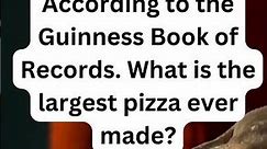 🍕 World's Largest Pizza Ever ! 🌎🍕 Guinness World Records Unveils Epic Culinary Feat!"