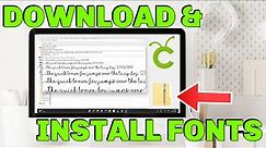 Download fonts from Dafont to Cricut (How to install fonts for Cricut) CRICUT BEGINNER BASICS